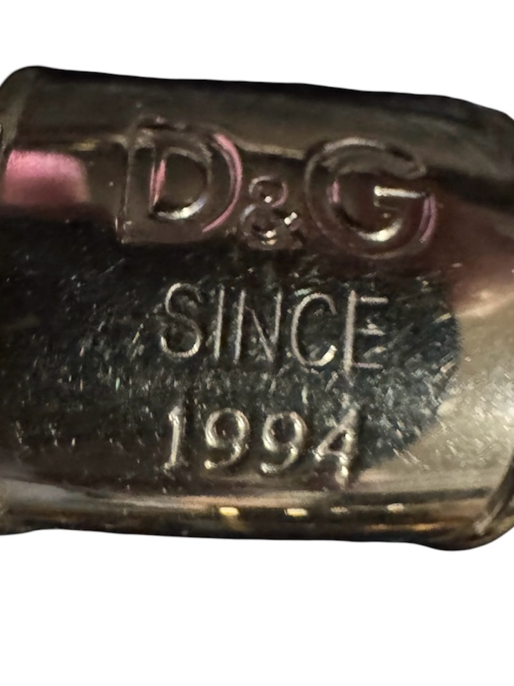 Dolce & Gabbana gold-plated steel ingot bar earrings - Picture 3 of 4